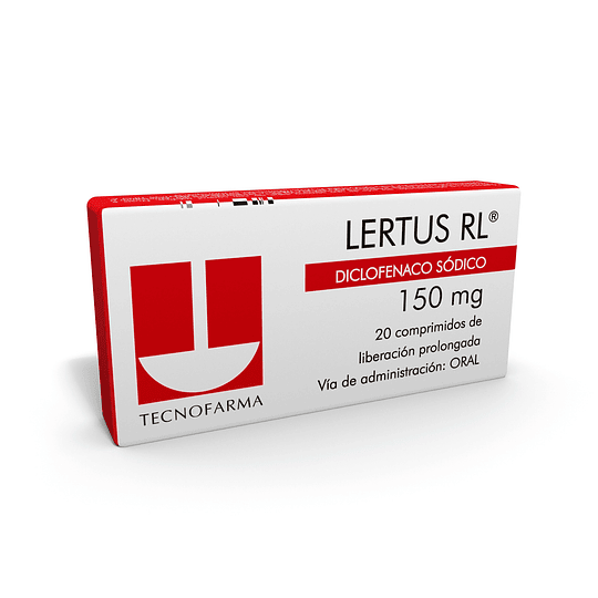 Lertus LR Diclofenaco Sódico 150mg 20 Comprimidos Prolongados