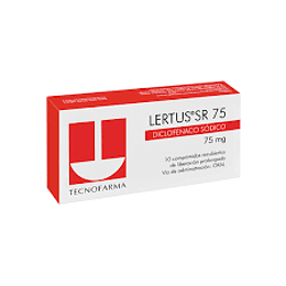 Lertus SR 75mg, 10 comprimidos.