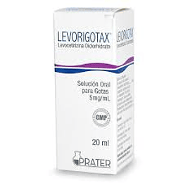 LEVORIGOTAX 5 mg/ml, gotas 20 ml.