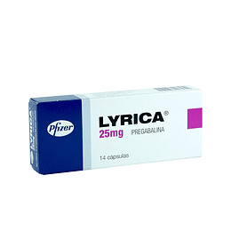 Lyrica 25 mg 14 cápsulas
