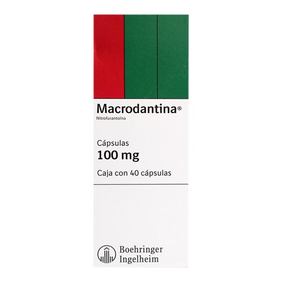 Macrodantina 100 mg 40 cápsulas.
