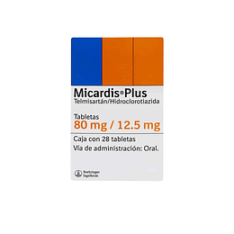 Micardis Plus 80 / 12,5 mg 28 Tabletas.