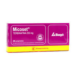 Micoset (Bioequivalente) Terbinafina 250mg 28 Comprimidos