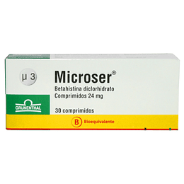 Microser (Bioequivalente) 24mg 30 Comprimidos