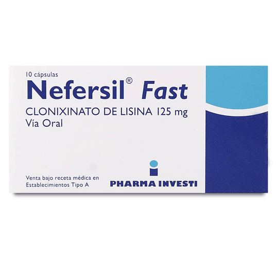 Nefersil Fast 125 mg 10 cápsulas
