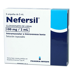 Nefersil 100 mg 5 ampollas inyectables