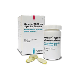 Omacor 1000 mg 28 cápsulas blandas