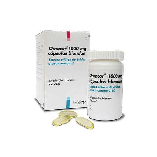 Omacor 1000 mg 28 cápsulas blandas