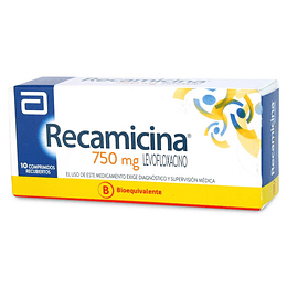 Recamicina 750 mg 10 comprimidos