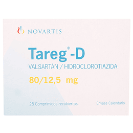 Tareg-D 80 / 12,5 mg 28 comprimidos