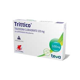 Trittico (Bioequivalente) Trazodona 100mg 20 Comprimidos Recubiertos