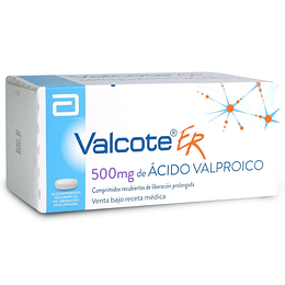 Valcote ER 500 mg 50 comprimidos 