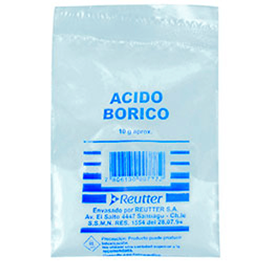 Ácido Bórico polvo 10 gramos