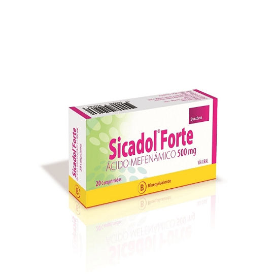 Sicadol Forte 500 mg por 20 comprimidos