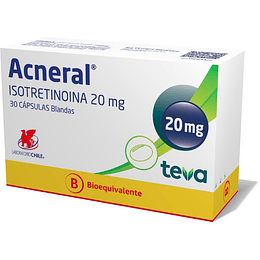 Acneral 20 mg por 30 cápsulas