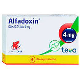 Alfadoxin (Bioequivalente) Doxazosina 4mg 30 Comprimidos Recubiertos