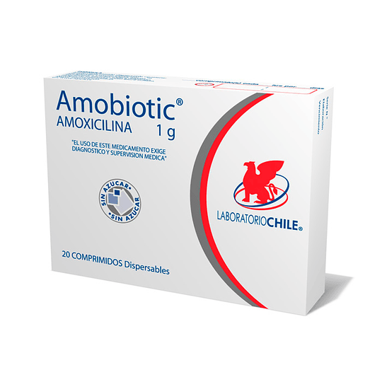 Amobiotic 1 gramo, 20 comprimidos