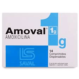 Amoval 1 gramo, 14 comprimidos