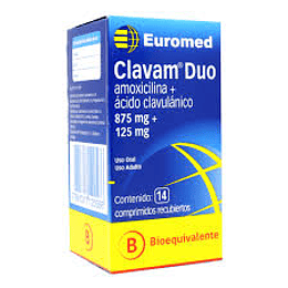 Clavam Duo 875 / 125, 14 comprimidos