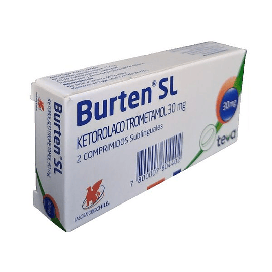 Burten SL 30 mg, 2 comprimidos sublinguales