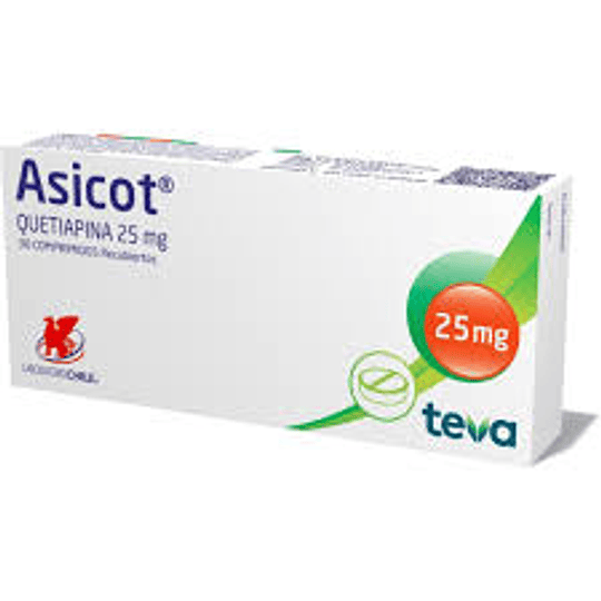 Asicot 25 mg 30 comprimidos