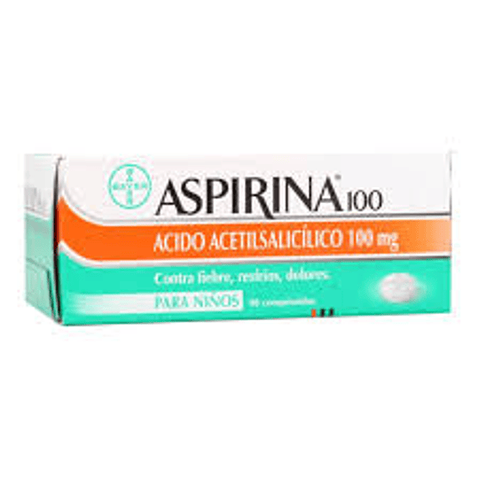 Aspirina Infantil 100 mg 98 Comprimidos