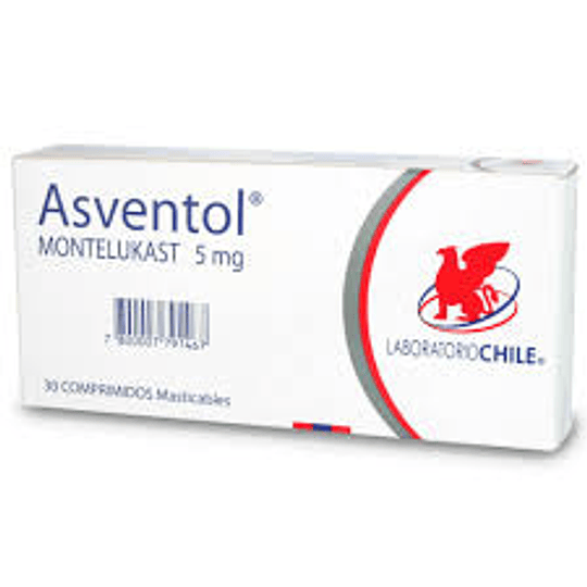 Asventol 5 mg 30 comprimidos