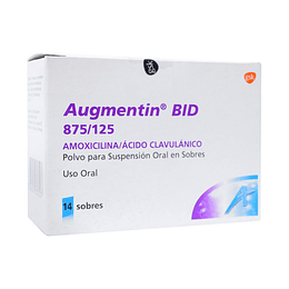 Augmentin BID 875 / 125 mg 14 Sobres