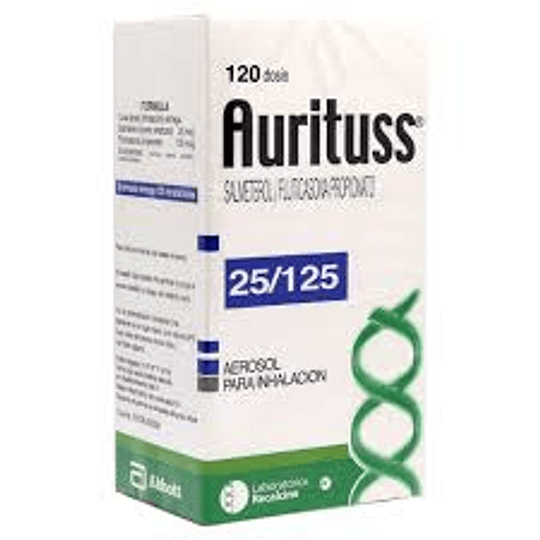 Aurituss Salmeterol / Fluticasona 25/125 Inhalador 120 Dosis