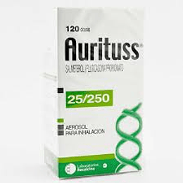 Aurituss Salmeterol / Fluticasona 25/250 Inhalador 120 Dosis