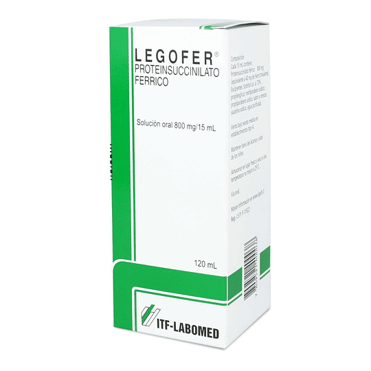 Legofer 800 mg / 15 ml Jarabe 120 ml