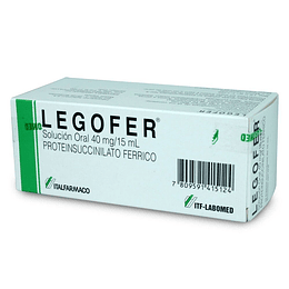 Legofer 40 mg / 15 ml, solución oral 10 frascos