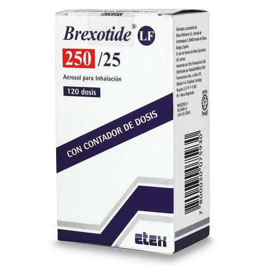 Brexotide LF 250 / 25 mcg Inhalador 120 dosis