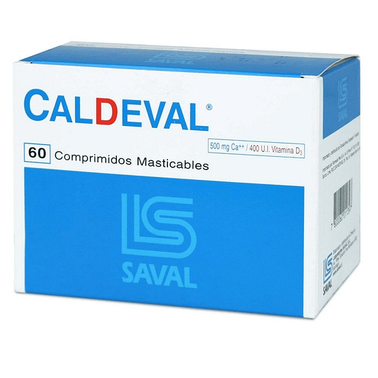 Caldeval 60 comprimidos masticables 