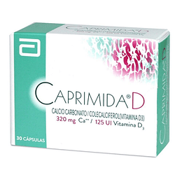 Caprimida D Calcio/Vitamina D3 30 Cápsulas