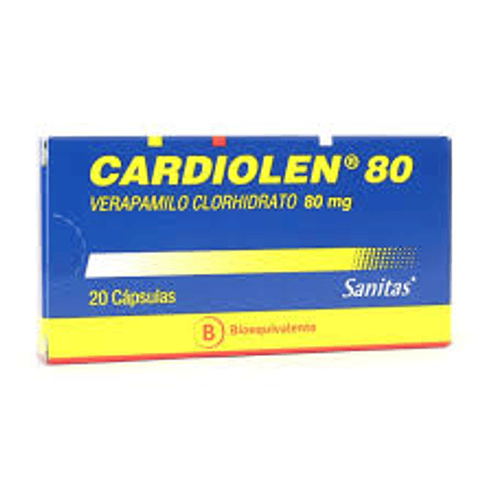 Cardiolen 80 mg 20 cápsulas