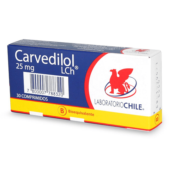 Carvedilol 25 mg 30 comprimidos