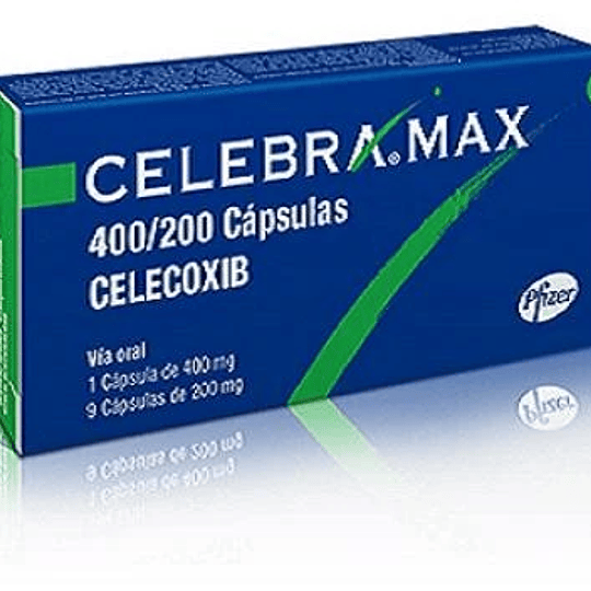 Celebra Max 400 / 200 mg 10 cápsulas