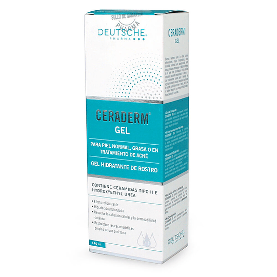 Ceraderm Gel Hidratante Restaurador 140ml - Hidrata y Protege la Piel