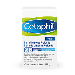 Cetaphil Jabón  limpieza, barra 127 gramos