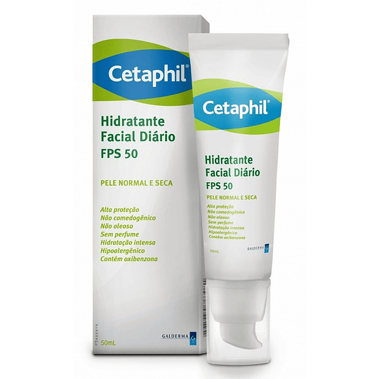 Cetaphil Hidratante Facial Diario FPS 50, 50 ml