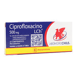 Ciprofloxacino 500 mg 6 comprimidos 