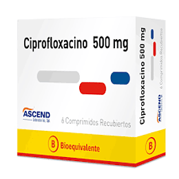 Ciprofloxacino 500 mg 6 comprimidos