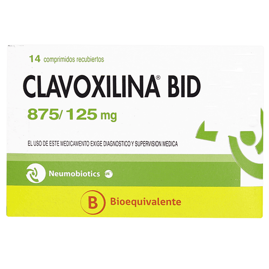 Clavoxilina Bid 875 / 125 mg 14 comprimidos