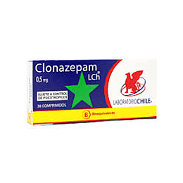 Clonazepam 0,5 mg 30 comprimidos (Disponible sólo para compra en Local)