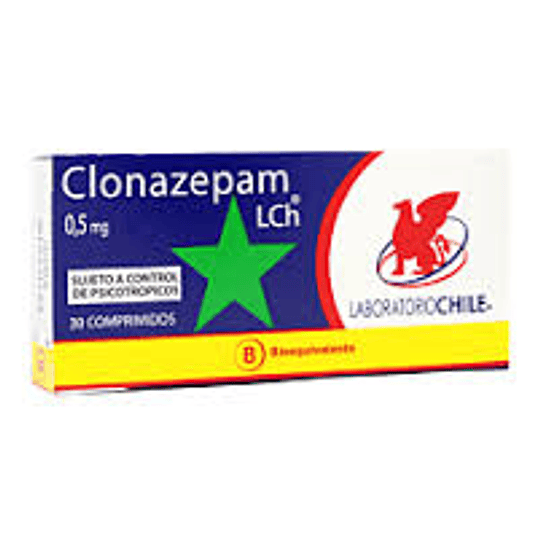 Clonazepam 0,5 mg 30 comprimidos