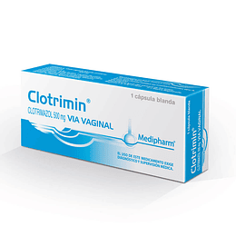 Clotrimin 500 mg vía vaginal 1 cápsula blanda