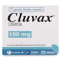 Cluvax 100 mg 7 cápsulas blandas vaginales 