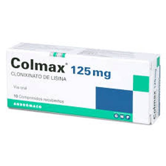 Colmax Clonixinato de Lisina 125mg 10 Comprimidos Recubiertos