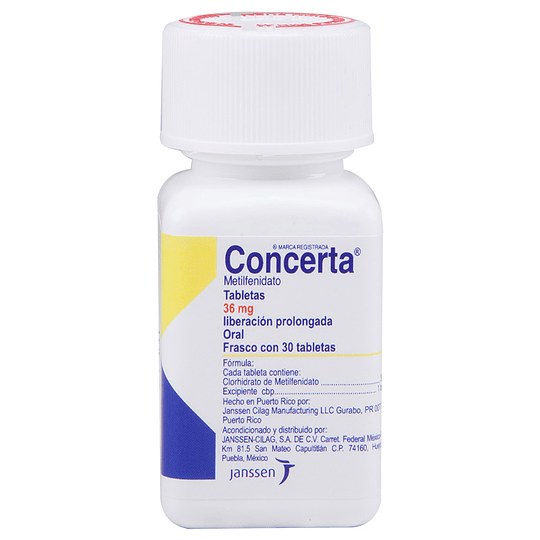 Concerta 36 mg 30 tabletas